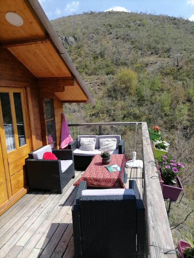 Chalet Sur Pilotis Avec Piscine Privee Luceram Exterior photo