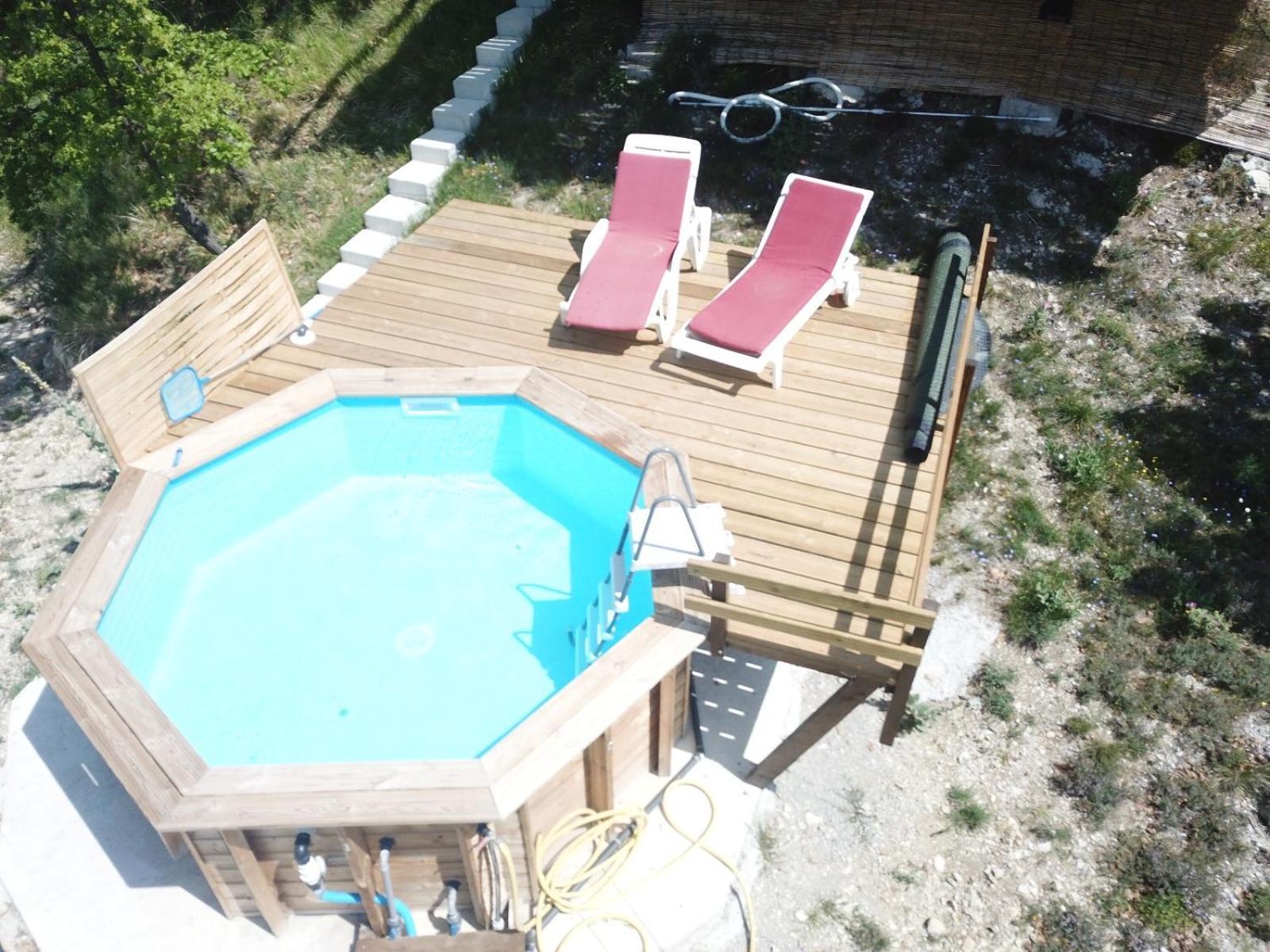 Chalet Sur Pilotis Avec Piscine Privee Luceram Exterior photo